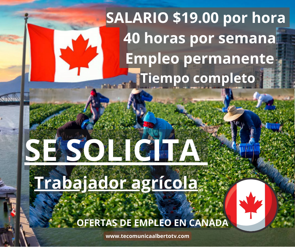 OFERTAS DE EMPLEO EN JOB BANK COMO Trabajador Agrícola En Canada