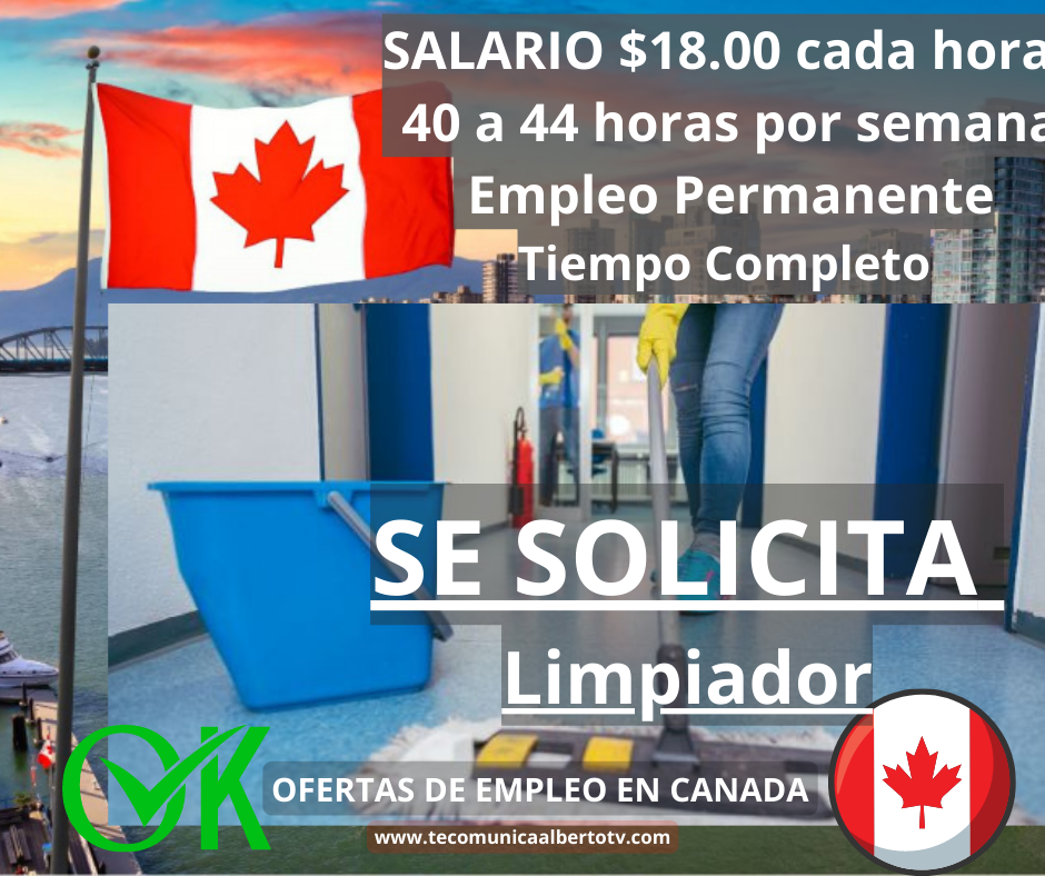 OFERTAS DE EMPLEO EN JOB BANK COMO Limpiador En Canada